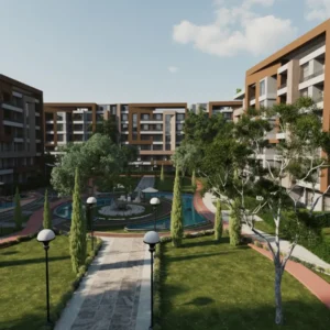 Contemporary residential facades in HOM October Gardens